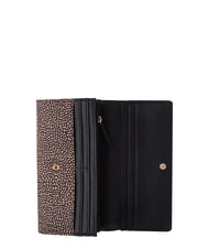 BORBONESE CLASSICA Grand portefeuille &agrave; rabat OP / NATUREL / NOIR - Portefeuilles Femme - 5