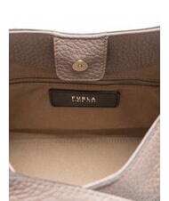 FURLA CAMPIONARIO - ONDA Sac bandouli&egrave;re en cuir stuc gris - Sacs pour Femme - 4