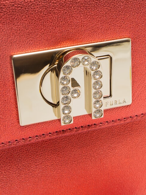 CAMPIONARIO - 1927 Mini sac &agrave; main avec bandouli&egrave;re Rouge v&eacute;nitien - Sacs pour Femme