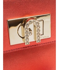 FURLA CAMPIONARIO - 1927 Mini sac &agrave; main avec bandouli&egrave;re Rouge v&eacute;nitien - Sacs pour Femme - 4