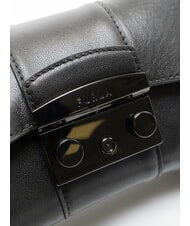 FURLA METROPOLIS Mini sac bandouli&egrave;re Noir - Sacs pour Femme - 3