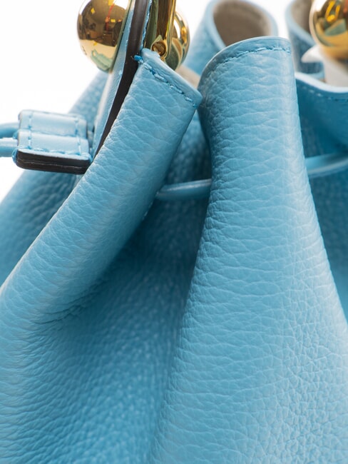 CAMPIONARIO - SFERA  Mini sac seau en cuir cobalt - Sacs pour Femme