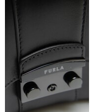 FURLA METROPOLIS REMIX sac bandouli&egrave;re Noir - Sacs pour Femme - 3