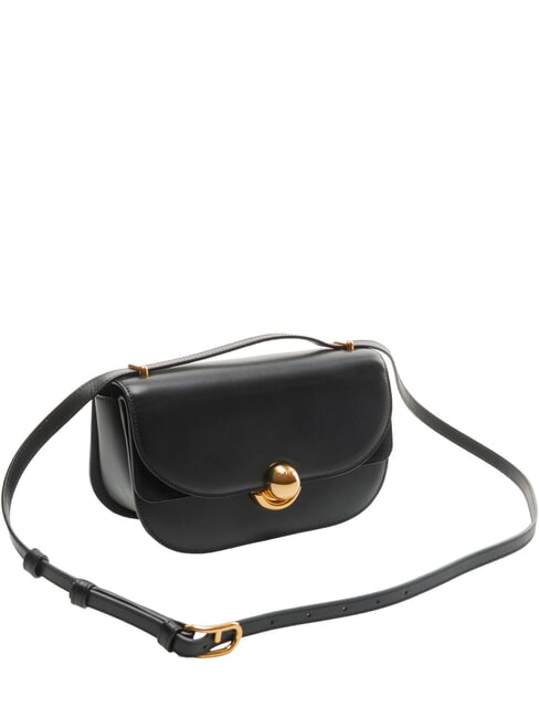 CAMPIONARIO - SFERA  Mini sac bandouli&egrave;re en cuir Noir - Sacs pour Femme