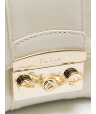 FURLA CAMPIONARIO - METROPOLIS REMIX Micro sac bandouli&egrave;re Guimauve - Sacs pour Femme - 3
