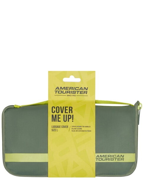 AMERICAN TOURIST. TA Housse de valise, taille L olives/citrons verts - Accessoires Voyage