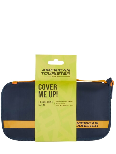 AMERICAN TOURIST. TA Housse de valise, taille M bleu marine/orange - Accessoires Voyage