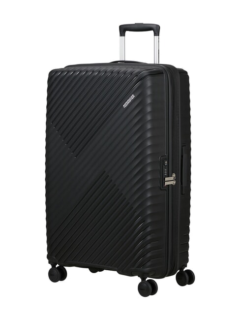 DIABLAST Valise trolley moyenne, extensible, avec serrure TSA code noir - Valises Rigides