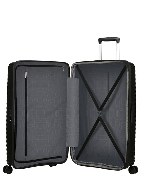 DIABLAST Valise trolley moyenne, extensible, avec serrure TSA code noir - Valises Rigides