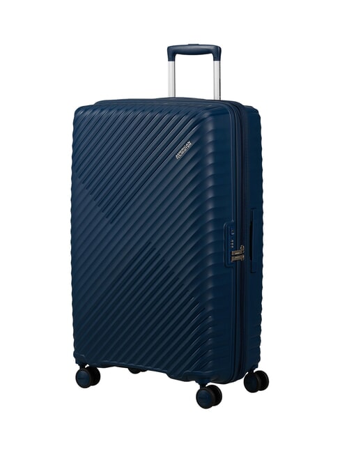 DIABLAST Valise trolley moyenne, extensible, avec serrure TSA bleu vague sombre - Valises Rigides