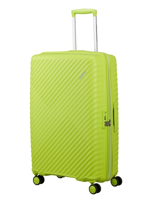 DIABLAST Valise trolley moyenne, extensible, avec serrure TSA citron vert hyper - Valises Rigides