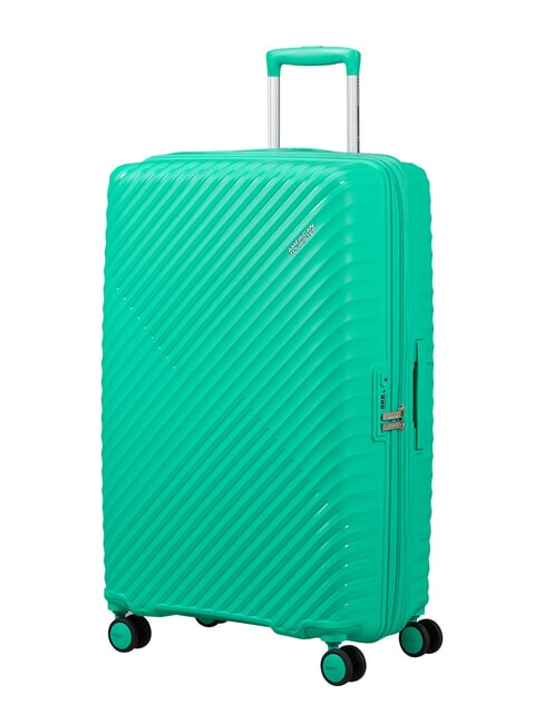 DIABLAST Valise trolley moyenne, extensible, avec serrure TSA cyber aqua - Valises Rigides