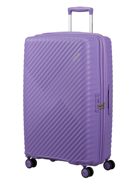 DIABLAST Valise trolley moyenne, extensible, avec serrure TSA pulsation pourpre - Valises Rigides