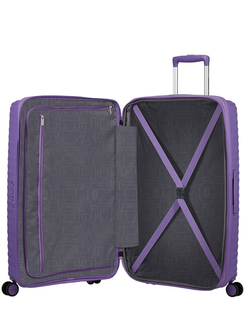 DIABLAST Valise trolley moyenne, extensible, avec serrure TSA pulsation pourpre - Valises Rigides