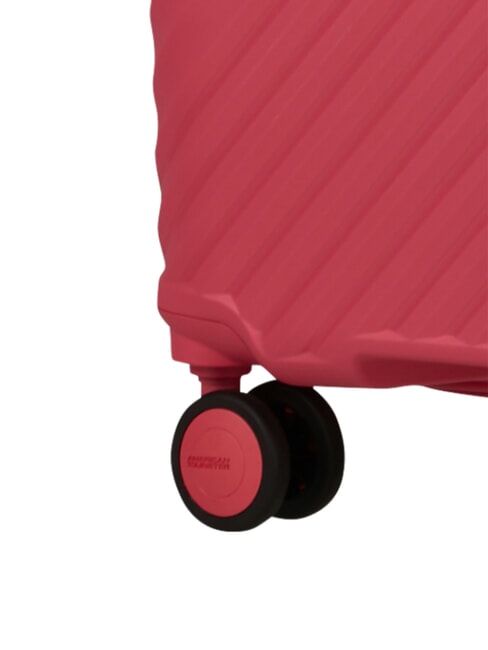 DIABLAST Valise trolley moyenne, extensible, avec serrure TSA bug rose - Valises Rigides