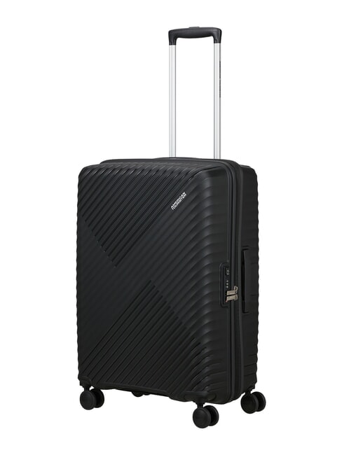 DIABLAST Valise trolley moyenne, extensible, avec serrure TSA code noir - Valises Rigides