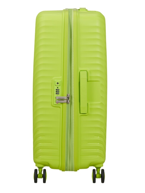 DIABLAST Valise trolley moyenne, extensible, avec serrure TSA citron vert hyper - Valises Rigides