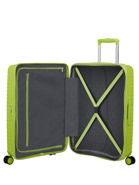 DIABLAST Valise trolley moyenne, extensible, avec serrure TSA citron vert hyper - Valises Rigides