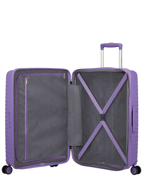 DIABLAST Valise trolley moyenne, extensible, avec serrure TSA pulsation pourpre - Valises Rigides