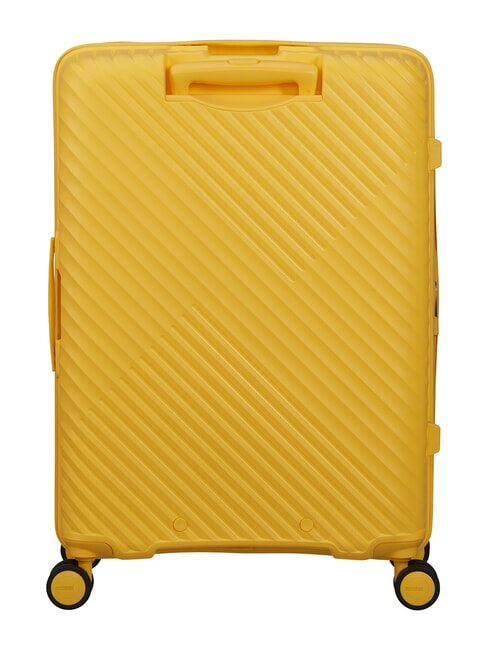 DIABLAST Valise trolley moyenne, extensible, avec serrure TSA jaune num&eacute;rique - Valises Rigides