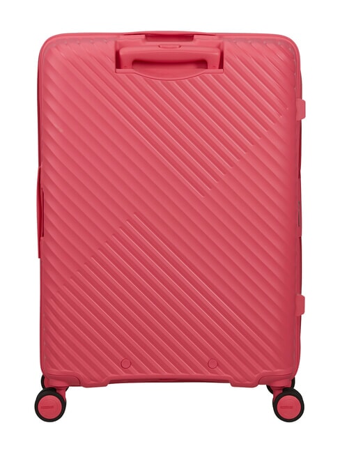 DIABLAST Valise trolley moyenne, extensible, avec serrure TSA bug rose - Valises Rigides