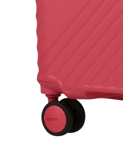 DIABLAST Valise trolley moyenne, extensible, avec serrure TSA bug rose - Valises Rigides