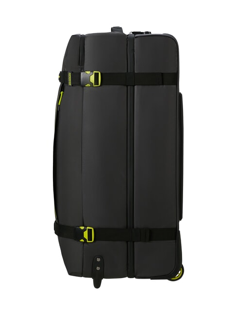 URBAN TRACK Grand sac de voyage &agrave; roulettes noir/citron vert - Sacs de voyage
