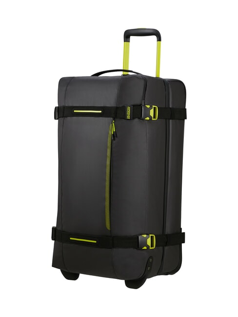 URBAN TRACK Sac de voyage &agrave; roulettes, format moyen noir/citron vert - Sacs de voyage