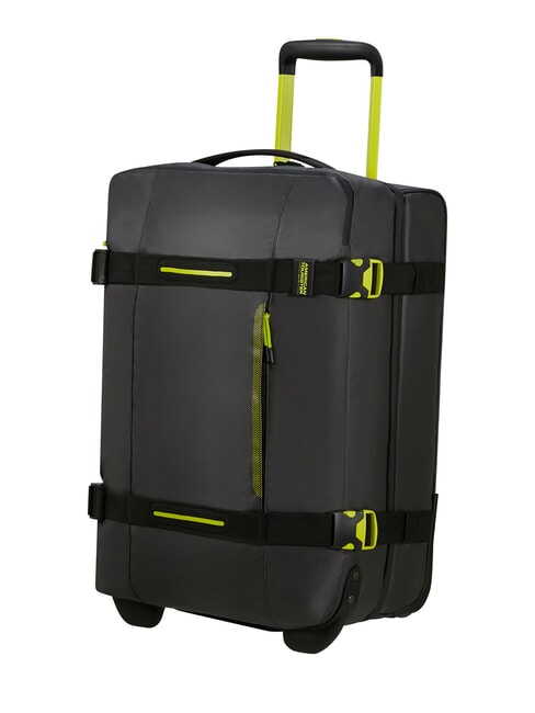 URBAN TRACK Sac de voyage, bagage cabine &agrave; roulettes noir/citron vert - Sacs de voyage