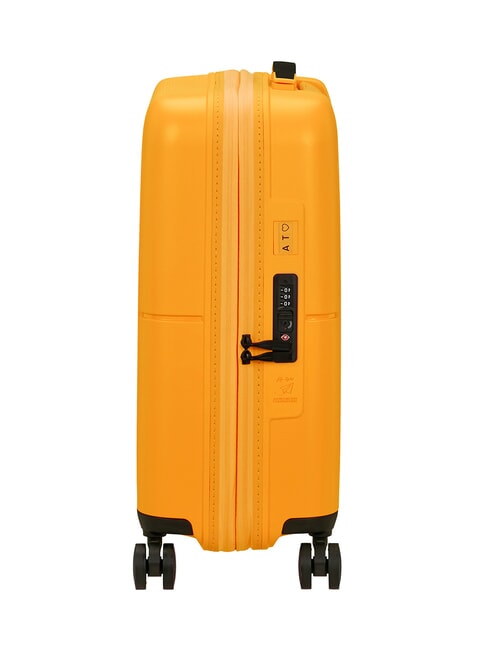 DASHPOP Valise &agrave; roulettes extensible pour bagages &agrave; main goldenyellow - Valises cabine