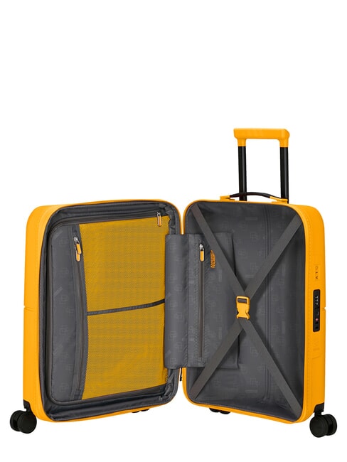 DASHPOP Valise &agrave; roulettes extensible pour bagages &agrave; main goldenyellow - Valises cabine