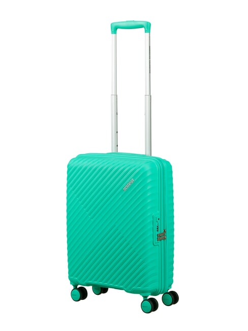 DIABLAST Valise &agrave; roulettes pour bagage cabine, cadenas TSA cyber aqua - Valises cabine