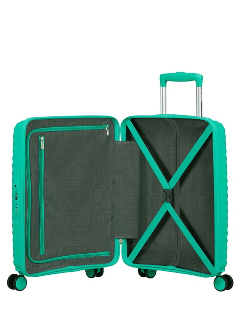 DIABLAST Valise &agrave; roulettes pour bagage cabine, cadenas TSA cyber aqua - Valises cabine