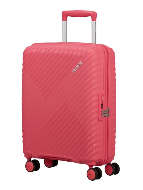 DIABLAST Valise &agrave; roulettes pour bagage cabine, cadenas TSA bug rose - Valises cabine