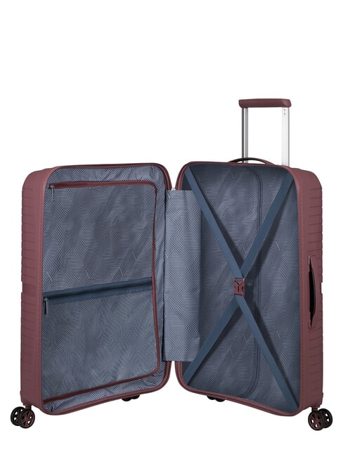 Chariot TOURISTER AMERICAIN AIRCONIC, taille moyenne, l&eacute;ger mauve galactique - Valises Rigides