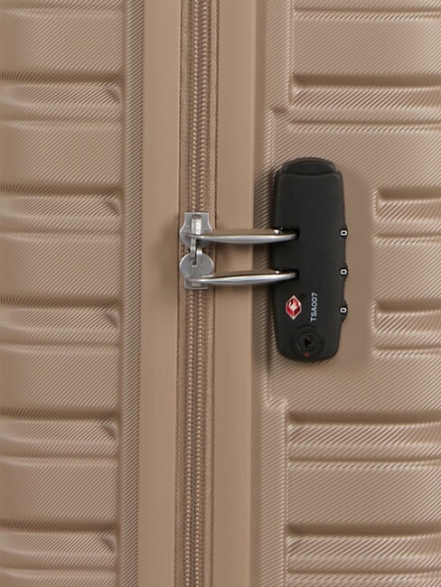 FLASHLINE Chariot &agrave; bagages &agrave; main ivorygold - Valises cabine