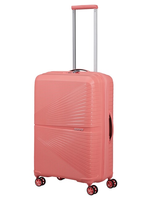 Chariot TOURISTER AMERICAIN AIRCONIC, taille moyenne, l&eacute;ger rose solaire - Valises Rigides