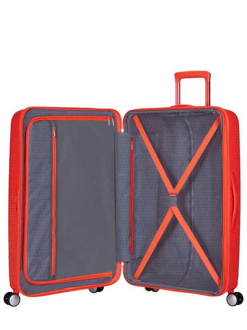 Valise Ligne SOUNDBOX. taille grande. extensible orange fluo - Valises Rigides