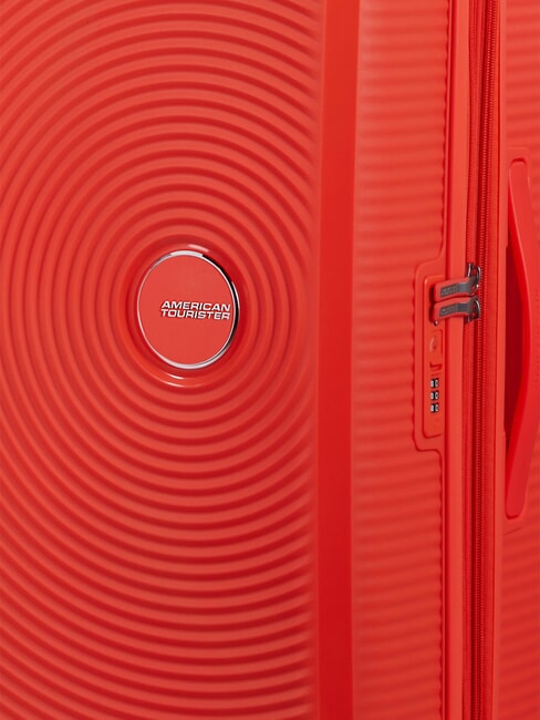 SOUNDBOX SPINNER Chariot moyen, extensible orange fluo - Valises Rigides