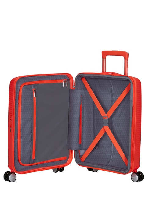 Valise Ligne SOUNDBOX, valise cabine, extensible orange fluo - Valises cabine