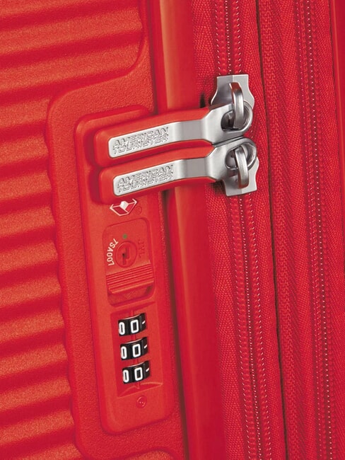 Valise Ligne SOUNDBOX, valise cabine, extensible orange fluo - Valises cabine