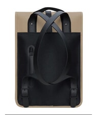 RAINS BACKPACK MINI Sac &agrave; dos &eacute;tanche beige - Sacs &agrave; dos pour l'&Eacute;cole & les Loisirs - 3