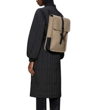 RAINS BACKPACK MINI Sac &agrave; dos &eacute;tanche beige - Sacs &agrave; dos pour l'&Eacute;cole & les Loisirs - 4