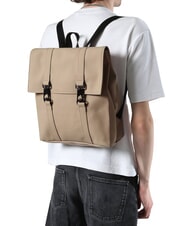 RAINS MSN BAG MINI Sac &agrave; dos &eacute;tanche ville beige - Sacs &agrave; dos pour l'&Eacute;cole & les Loisirs - 4