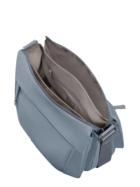 MOVE 5.0  Sac bandouli&egrave;re souple bleu poussi&eacute;reux - Sacs pour Femme