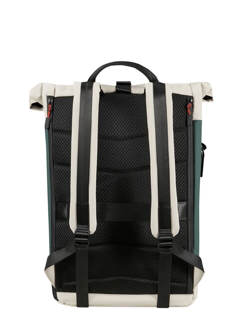 COATIFY BIZ Sac &agrave; dos roll-top pour ordinateur portable 15,6" quartz mat/lierre - Sacs &agrave; dos pour ordinateur portable