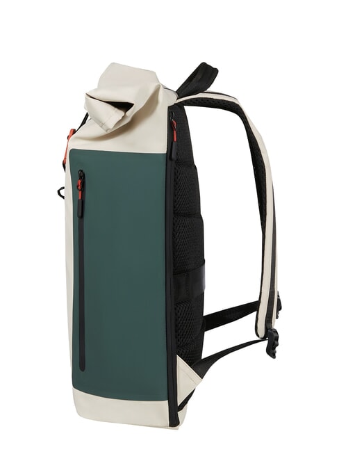 COATIFY BIZ Sac &agrave; dos roll-top pour ordinateur portable 15,6" quartz mat/lierre - Sacs &agrave; dos pour ordinateur portable