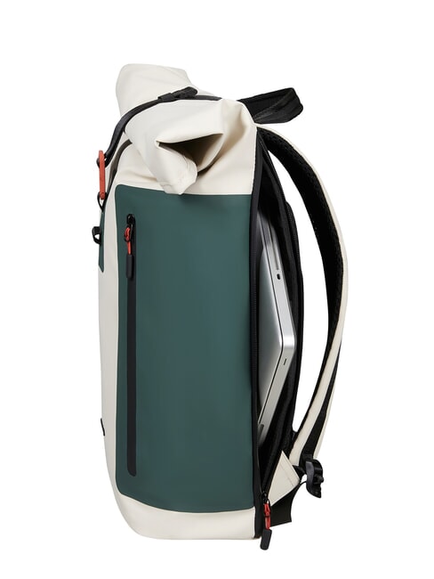 COATIFY BIZ Sac &agrave; dos roll-top pour ordinateur portable 15,6" quartz mat/lierre - Sacs &agrave; dos pour ordinateur portable