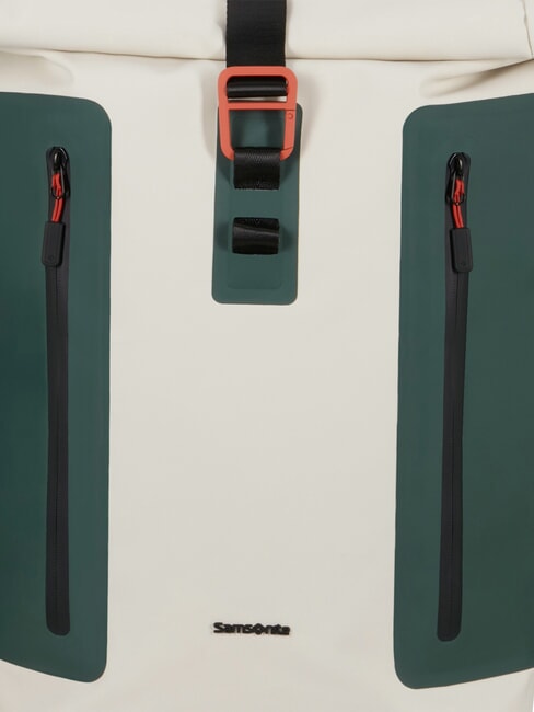 COATIFY BIZ Sac &agrave; dos roll-top pour ordinateur portable 15,6" quartz mat/lierre - Sacs &agrave; dos pour ordinateur portable