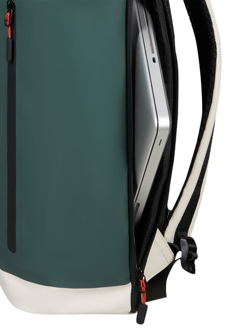 COATIFY BIZ Sac &agrave; dos roll-top pour ordinateur portable 15,6" quartz mat/lierre - Sacs &agrave; dos pour ordinateur portable